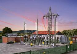 Kibri 39840 Electrical Substation Baden-Baden With Electric Lightning