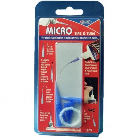 Micro Tips and Tube for use with Roket Cyano Glues and other Deluxe Materials Adhesives