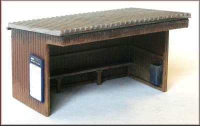 Knightwing PM111 Station Halt / Shelter Building (Corrugated Roof)  Plastic Kit