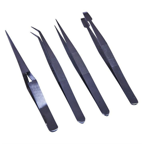 AMTECH R0382 4 Piece tweezer set