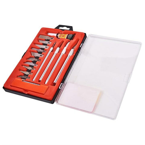 AMTECH S0495 17 Piece hobby knife kit