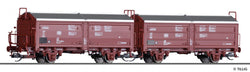 Tillig 01020 Freight car set of the DB with two slidingroof- sliding wall cars Tims 858 Ep IV
