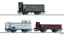 Tillig 01053 Freight car set of the CES DRG and BBO