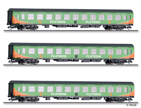 Tillig 01066 Passenger coachset Flixtrain