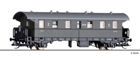 Tillig 13243 2nd class passenger coach Bi of the PKP Ep III