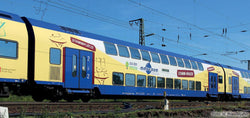 Tillig 16795 2nd class double-deck coach of the netronom Eisenbahngesellschaft mbH