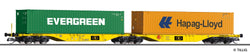 Tillig 18069 Container car Sggmrs of the CLIP INTERMODAL Sp zoo with load Ep VI